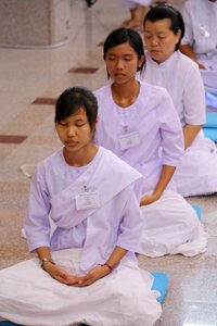 In thai meditation photo