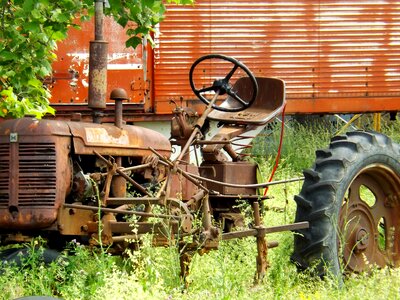 Rusty machinery vehicle
