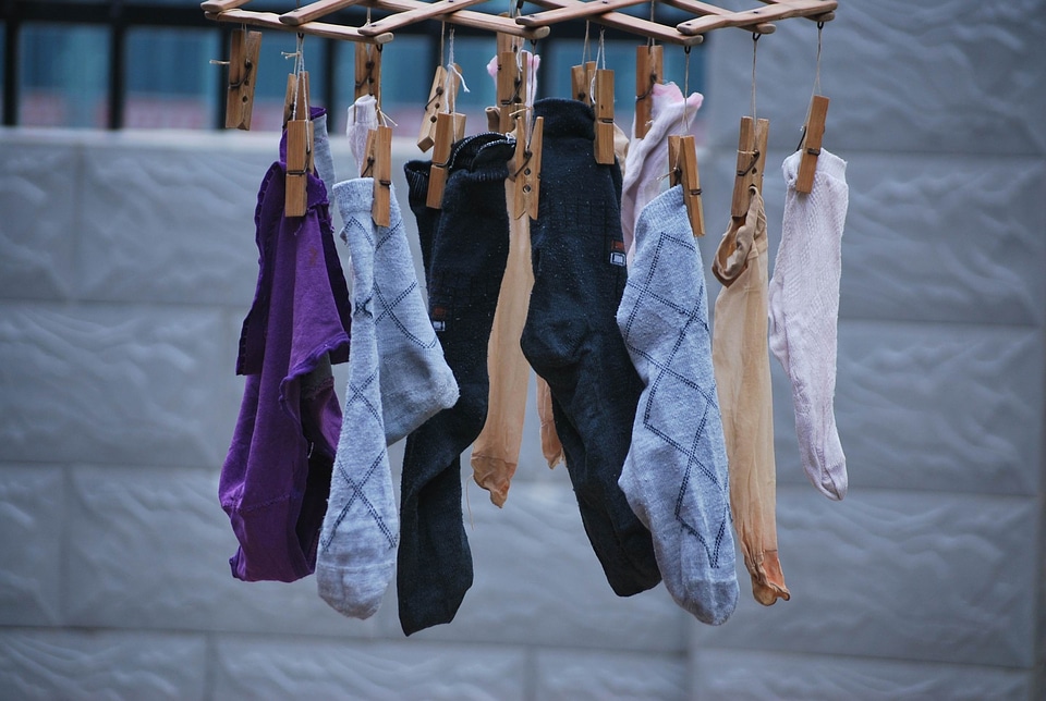 Clothespin hang dryer