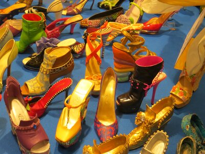 Colorful sale women's shoes photo