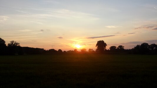 Sunset landscape nature