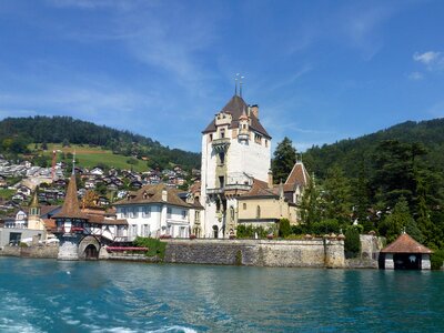 Scenic switzerland mountains photo