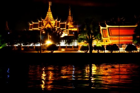 Illuminated night asia photo