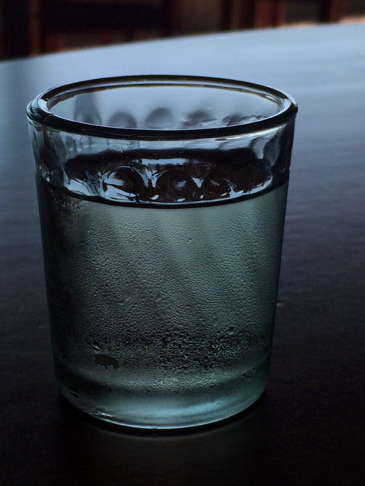 Cup glass soft drink