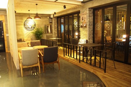 Cafe interior restaurant