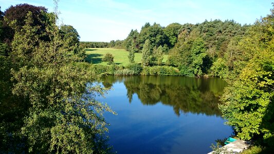 Early morning lake view silence