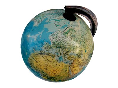 Geography school isolated