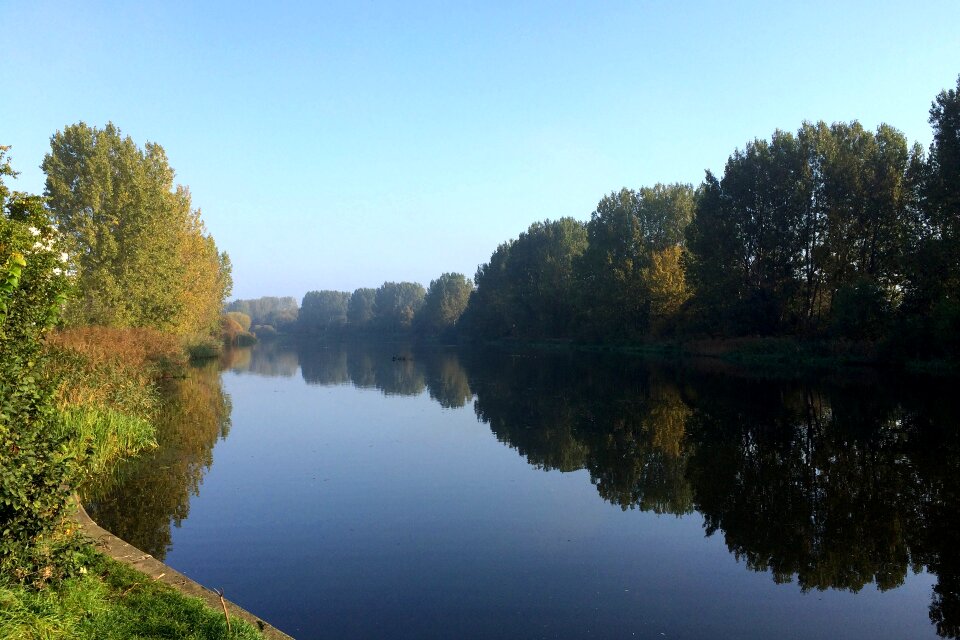 Water landscape autumn