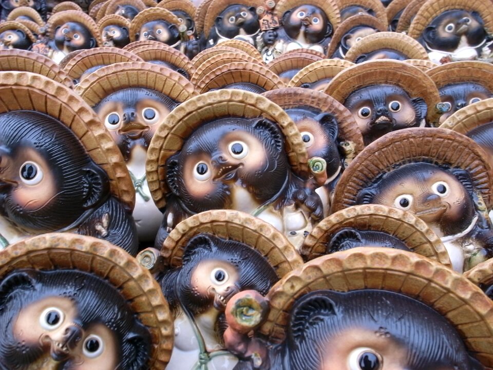 Raccoon dog shigaraki ware shiga
