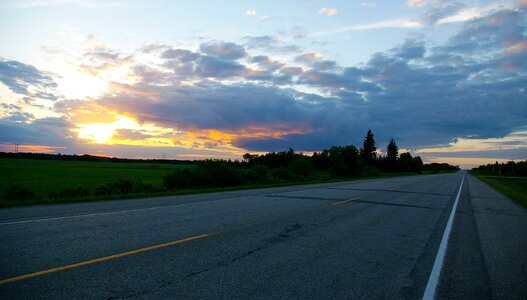 Sky cloudy sky sunset highway