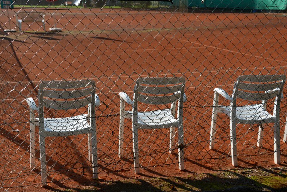 Garden chairs sports ground viewers place