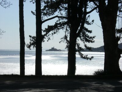 Sea lighthouse bay photo