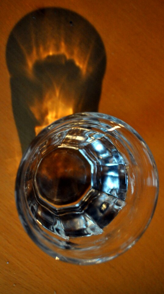 Glass shadow reflection