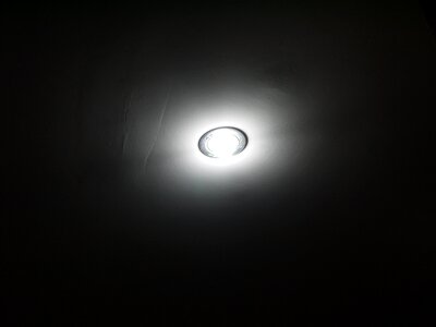 Black and white lamp light photo