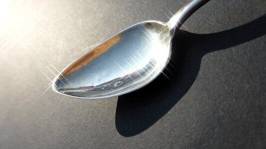 Silver reflect cutlery