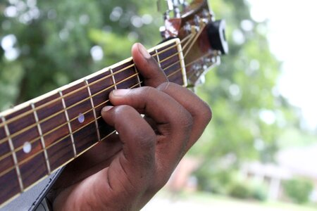 Guitar fingers photo
