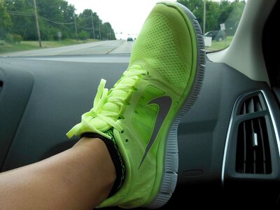 Green swoosh photo