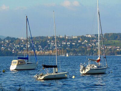 Water sailing boats constance photo