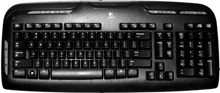Black gray keyboard photo