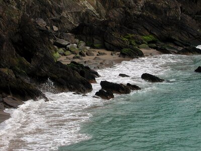 Coast ocean cliff