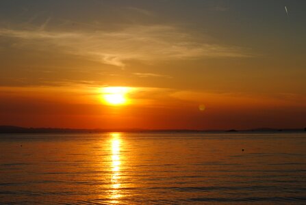 Abendstimmung water sky photo