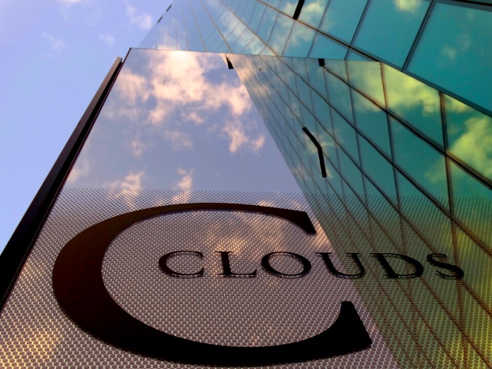 Architecture sky glass front