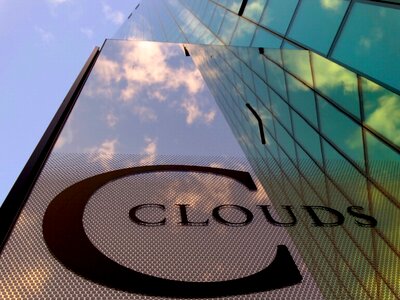 Architecture sky glass front
