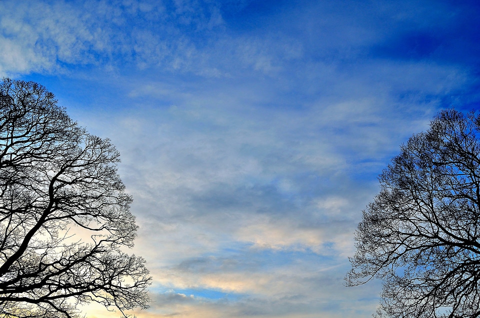 Landscape postcard clouds