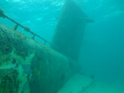 Nautical scuba wreck photo