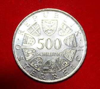 Schilling silver currency photo