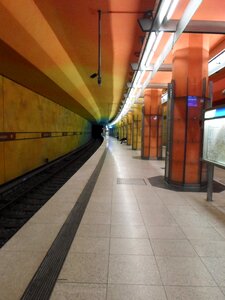 Metro munich platform photo