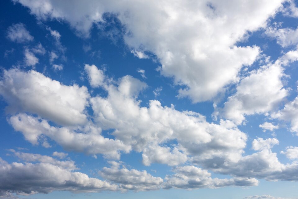 Blue clouds form nature