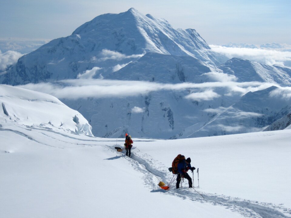 Denali mountain snow