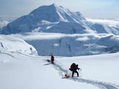 Denali mountain snow