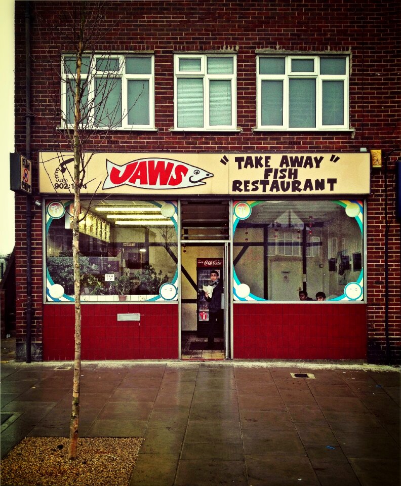 Shop business sign