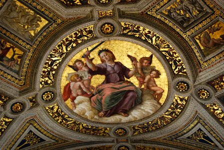 Angels vatican museums stanza della segnatura