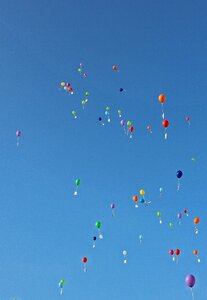Ballons flying helium