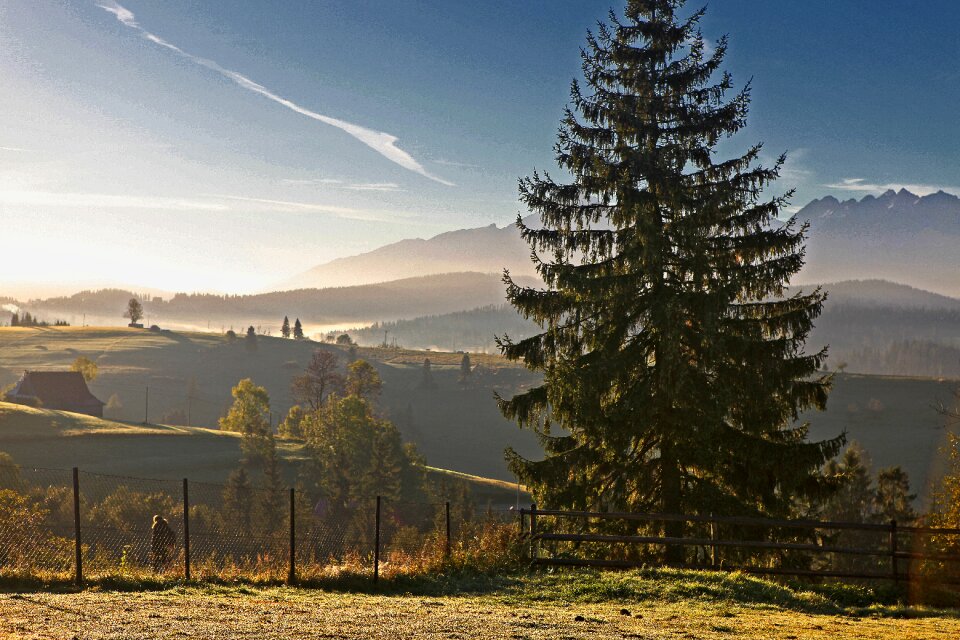 Landscape morning podhale