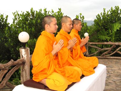 Meditate thailand asian photo