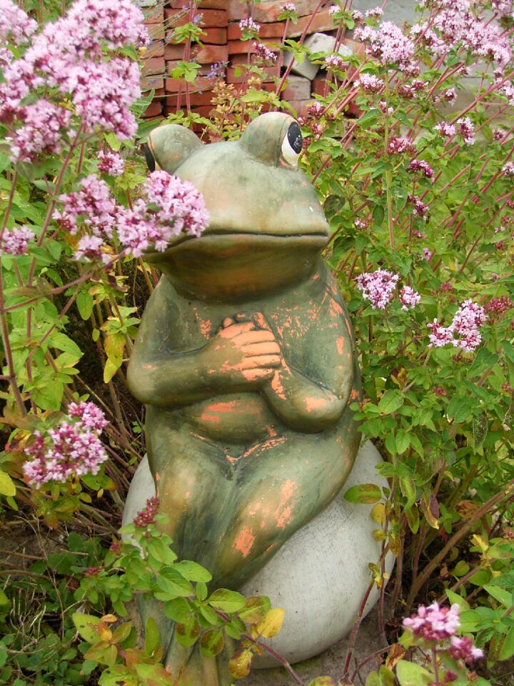 Green nature stone figure
