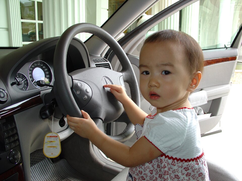 Asia driving girl