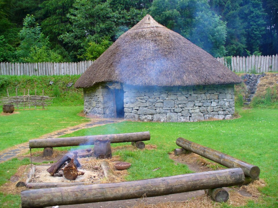 Stone age house antique