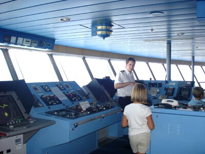Captain ferry boat