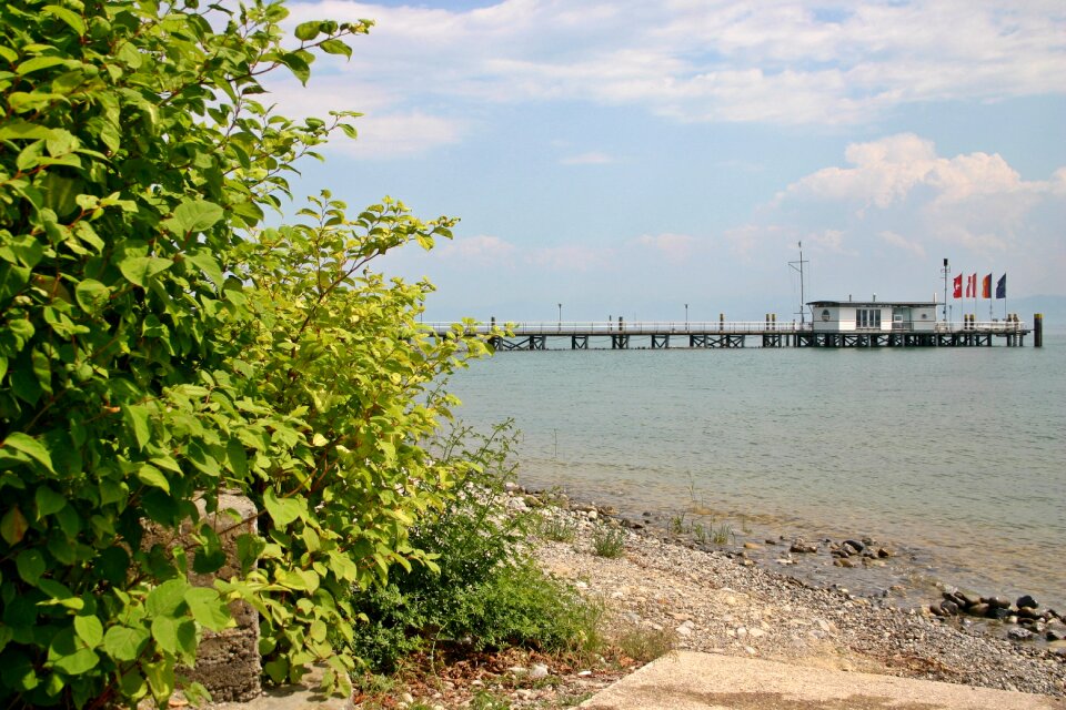 Landscape lakeside swabian sea