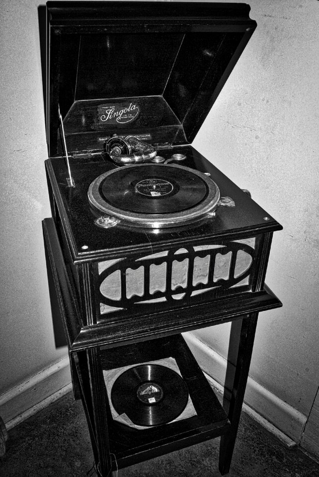 Historic vintage vinyl photo