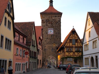 City gate tower middle ages photo
