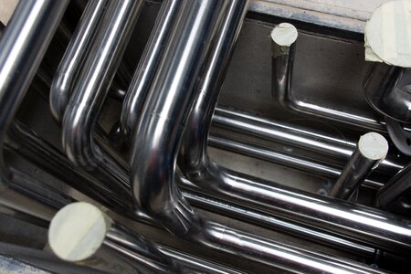 Tube pipes stainless steel photo