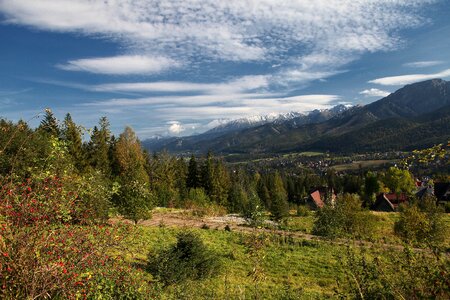 Nature mountains buried photo