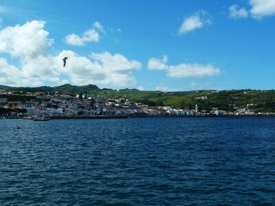 Sea panoramic island photo