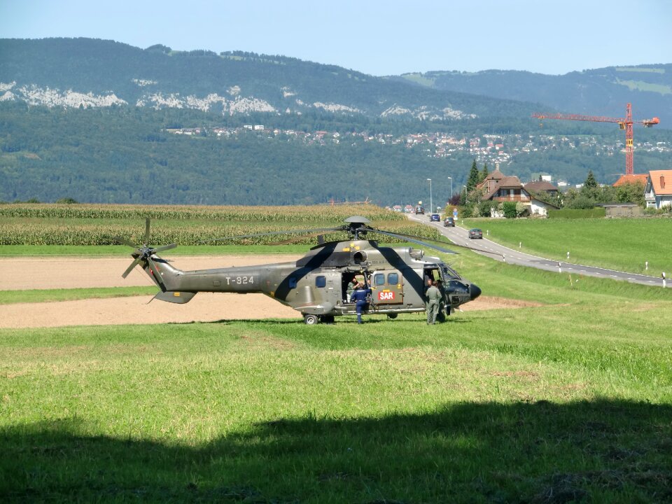 Helicopter army landing